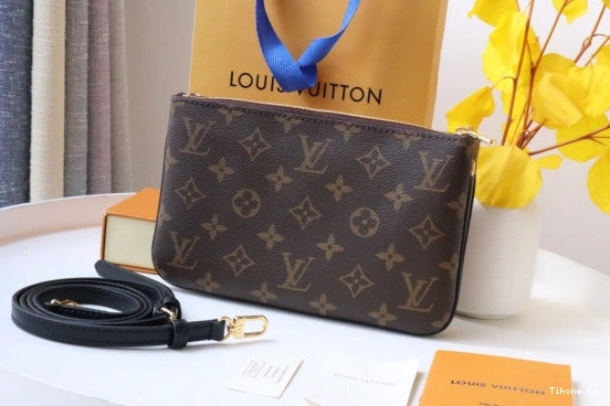 Cheap LOUIS POCHETTE VUITTON DOUBLE ZIP 0709